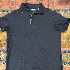 Geoffrey Beene Dark Gray Polo Shirt